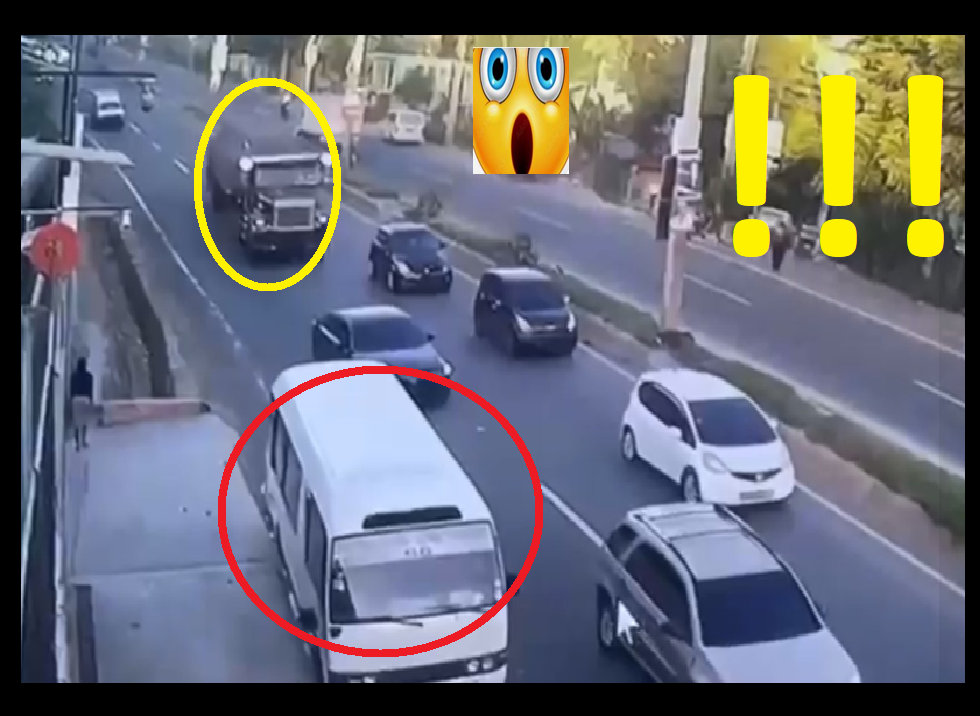 El momento del tremendo impacto