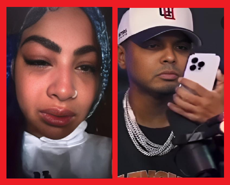 Yailin gritando pide ayuda