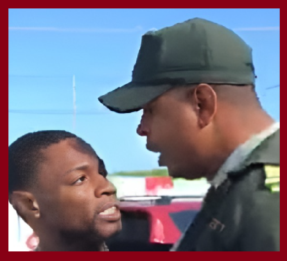 Un digesett y un motorista