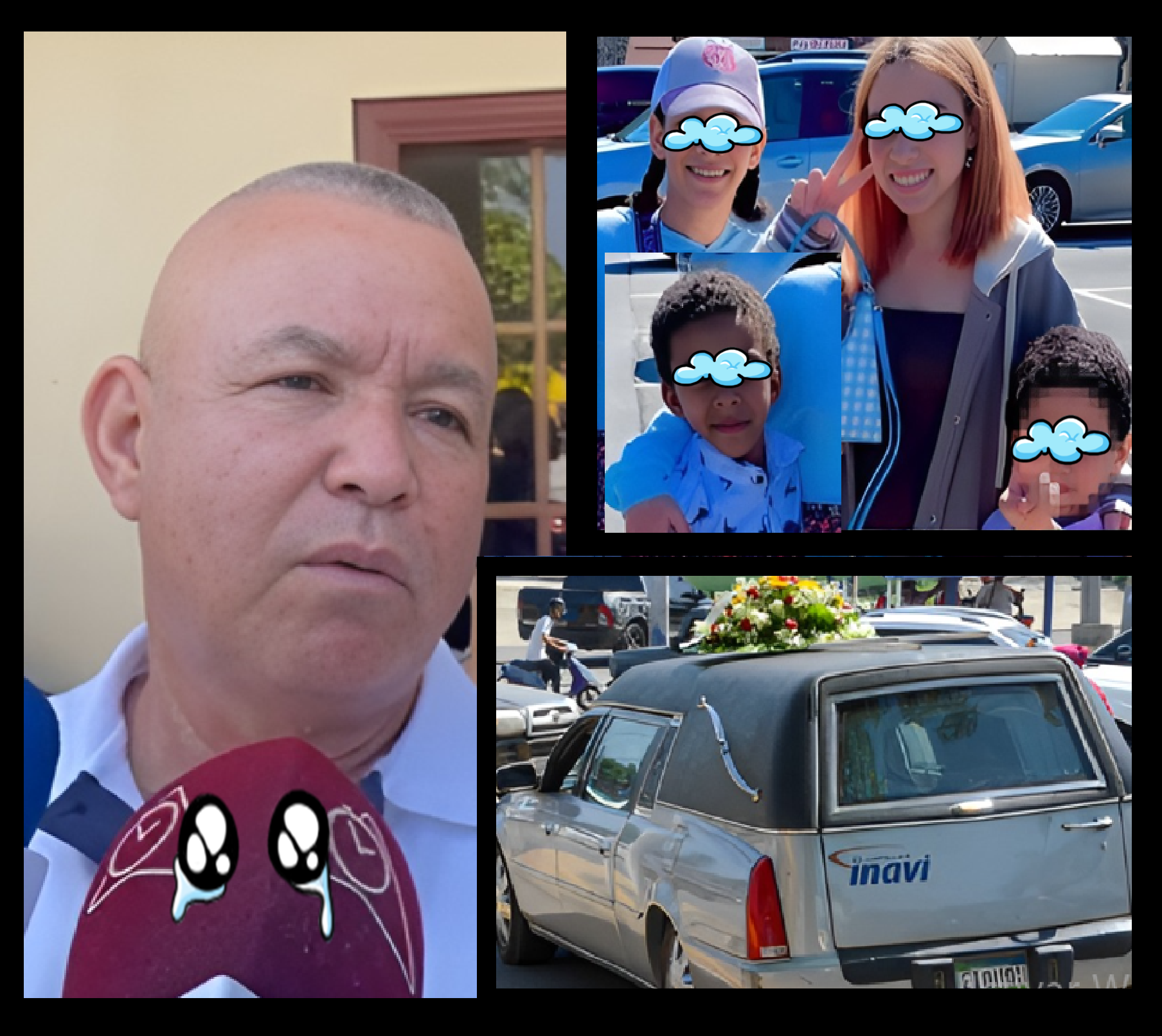 Último adiós a los tres pequeños de Santiago