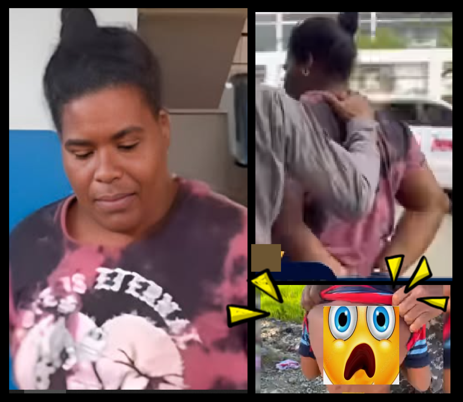 PRESA POR UNA PELA A SU HIJO