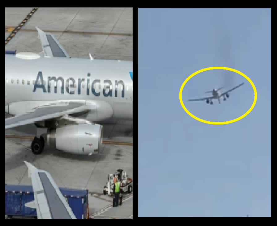 UN AVIÓN EN PLENO VUELO