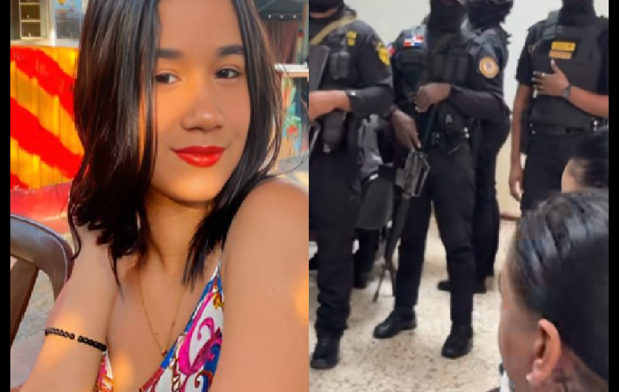 LA IMPUTADA ENTRA AL TRIBUNAL